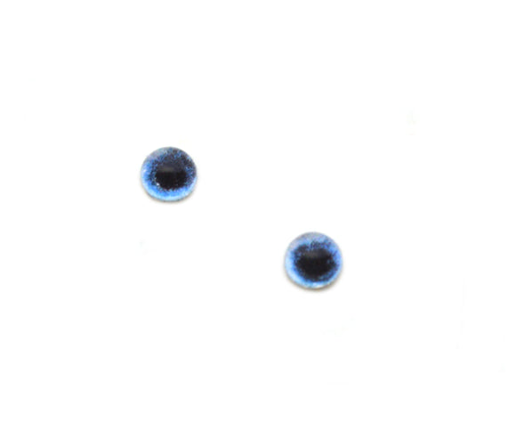 Tiny 4mm Pale Blue Dog Glass Eyes