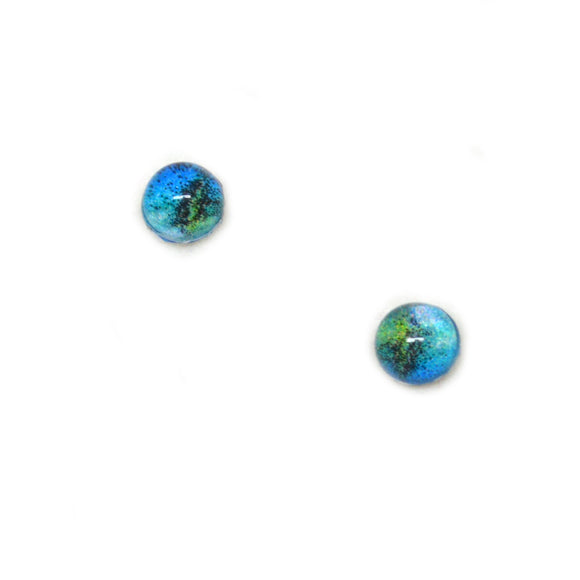 Tiny 4mm Blue Lizard Glass Eyes
