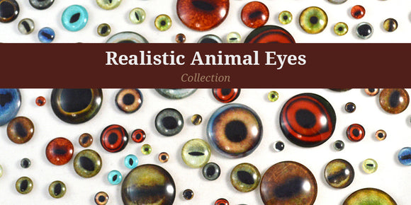 High Domed Vulture Bird Glass Eyes – Handmade Glass Eyes