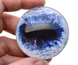 Blue Horse Flatback Glass Cabochon Eye Large