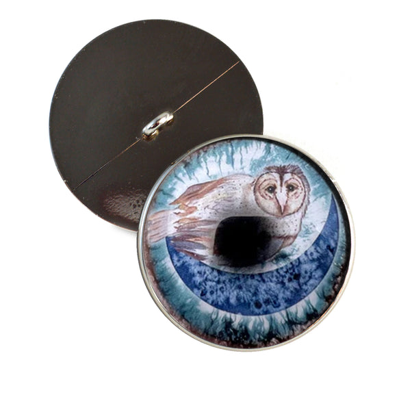 Boho Barn owl sew on glass eyes