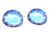 High Domed Dazzling Blue Oracle Glass Eyes