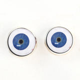 Extraterrestrial ET Blue with Whites Alien Sew on Glass Eyes