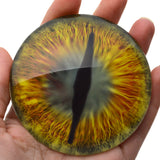 Gold and Teal Green Dragon Glass Eyes