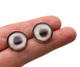 16mm Gray Weimaran Dog Glass Eyes