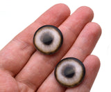 16mm Gray Weimaran Dog Glass Eyes