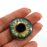 Olive green glass eyes