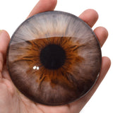 78mm Hazelnut Gray and Brown Human Glass Eyes