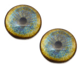 pair f leopard realistic glass animal eyes