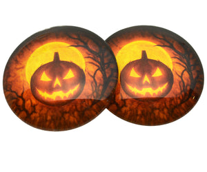Mirrored Orange Halloween Glass Eyes