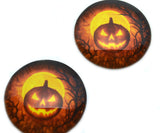 Mirrored Orange Halloween Glass Eyes