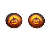 Mirrored Orange Halloween Glass Eyes
