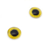 16mm Yellow Osprey Glass Bird Eyes