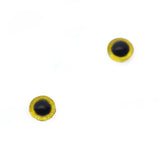 Tiny Yellow Osprey Glass Bird Eyes