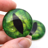 Green pine dragon glass eyes