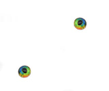 6mm Rainbow lizard Reptile Glass Eyes