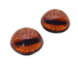 High Domed Amber Steer Glass Eyes