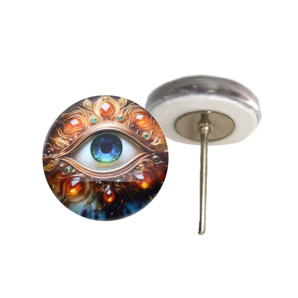 Bejeweled sparkling eye glass eyes on wire pin posts