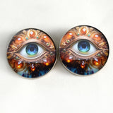 Bejeweled Sparkling Blue eyes sew on glass eyes