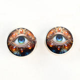 Bejeweled Sparkling Blue eyes sew on glass eyes