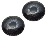 Large Black Bird Glass Eyes