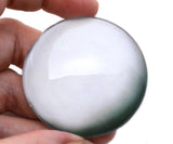 Blank white zombie glass eyes large