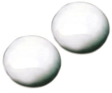 Blank white zombie glass eyes large