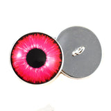 Bright Neon Pink sew on glass eyes