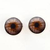 Brown and gray hazel sew on eyes