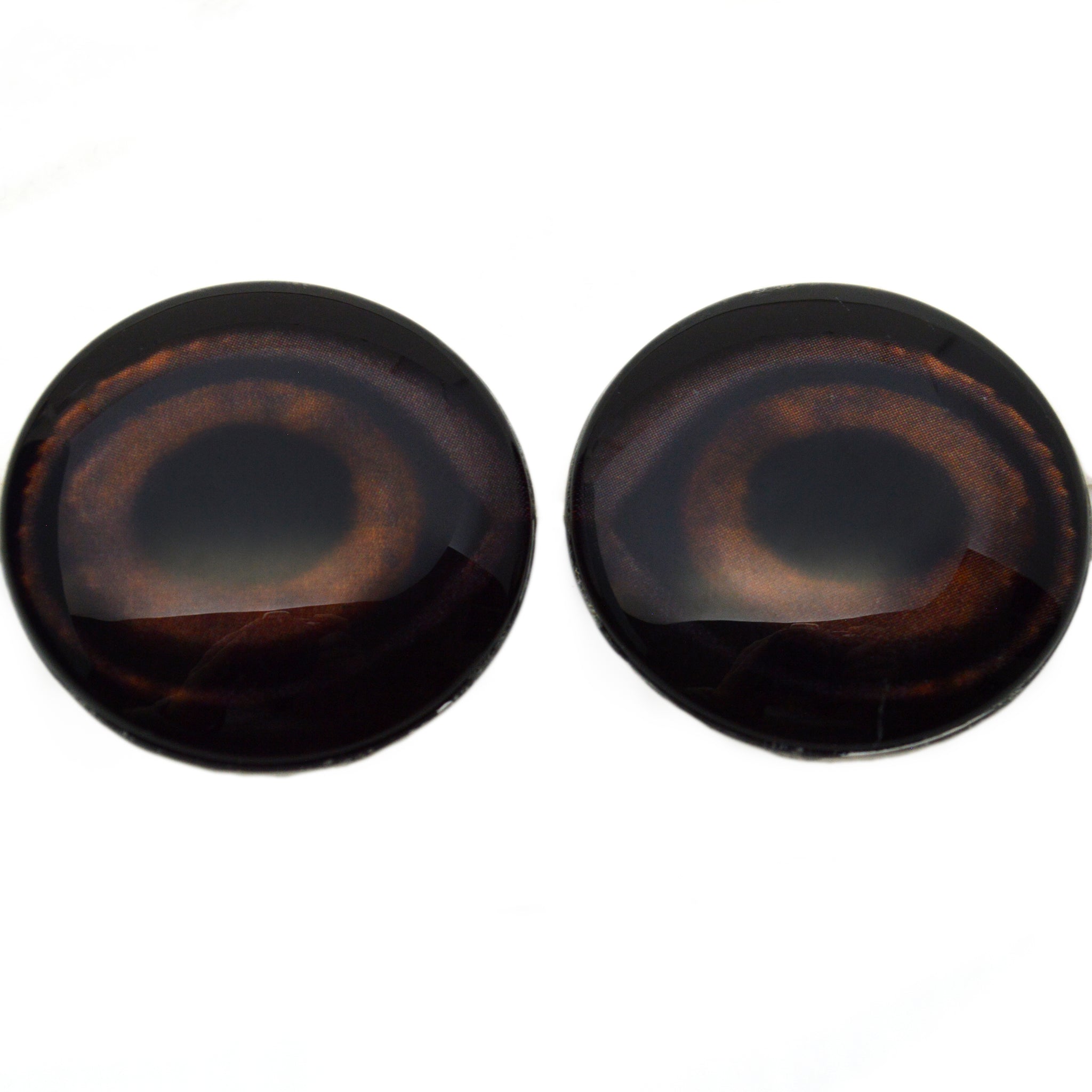 Brown Mallard Duck Decoy Glass Bird Eyes – Handmade Glass Eyes