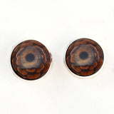 Brown Pinecone PNW sew on glass eyes