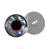 Clockwork Blue Purple Steampunk Sew-on glass eyes