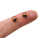 6mm Coral Grouper Fish Glass Eyes