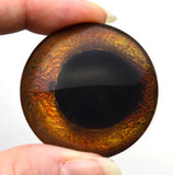 Corn snake inspired glass eye cabochon