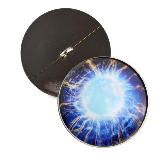 Dazzling Oracle blue sew on glass eyes