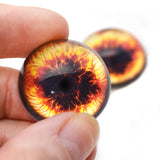 High Domed Fire Phoenix Glass Eyes