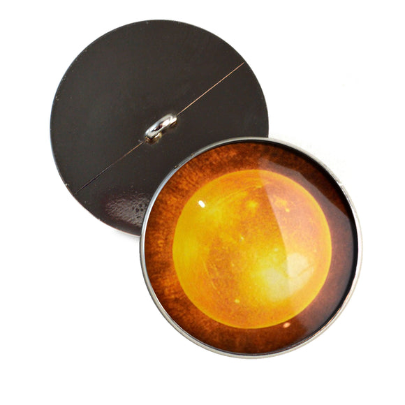 Golden yellow fortune teller sew on glass eyes