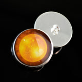 Golden yellow fortune teller sew on glass eyes
