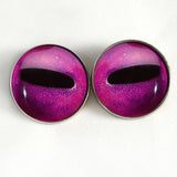 Fuchsia and magenta octopus sew on glass eyes
