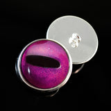 Fuchsia and magenta octopus sew on glass eyes