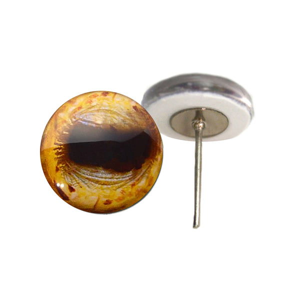 Golden Goat Inspired Glass eyes on wire pin posts
