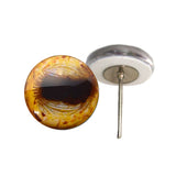 Golden Goat Inspired Glass eyes on wire pin posts