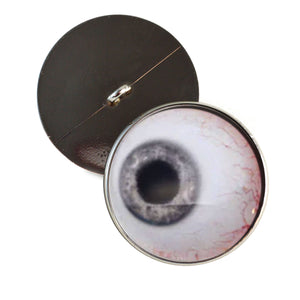 Gray side glance sew on glass eyes