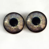 Green sea monster sew on glass eyes