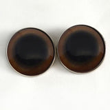 Brown grizzly bear sew on glass eyes