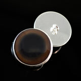 Brown grizzly bear sew on glass eyes