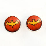 Yellow bat and pumpkin sew on glass eyes