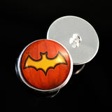 Yellow bat and pumpkin sew on glass eyes