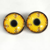 Honeycomb honeybees sew on glass eyes