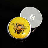 Yellow honey maker bee sew on glass eyes